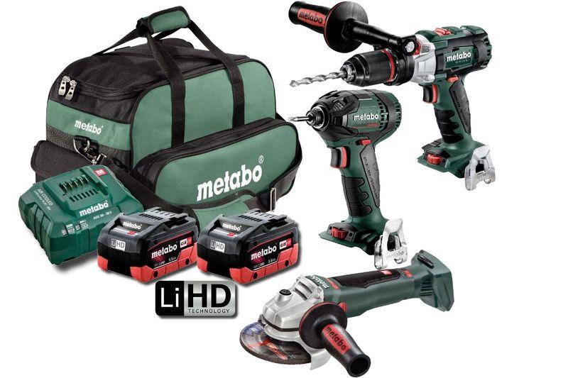 METABO 18.0v Li 5.5ah 3pc Brushless Tool Kit  BL3SB2HD5.5X