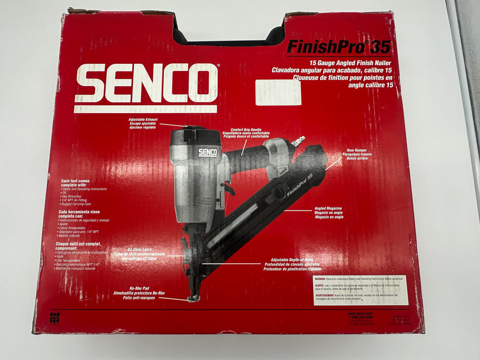 SENCO  FINISHPRO 35 ACCUSET DA BRADDER AIR NAIL GUN FIP35