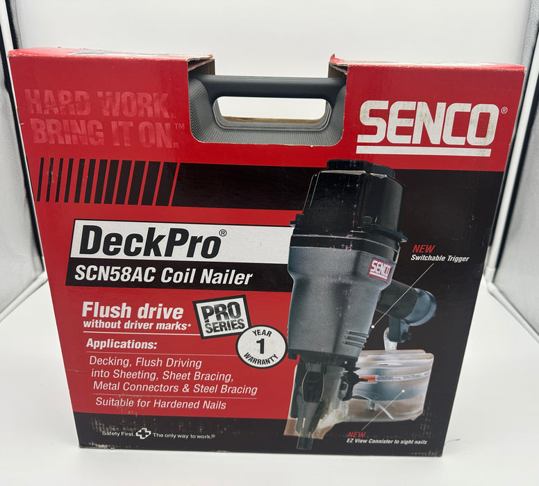 SENCO 32- 65mm COIL AIR NAIL GUN SCN58AC DECKPRO